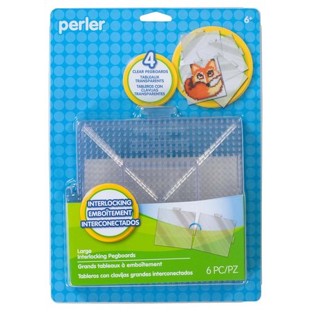 Perler Large Clear Pegboards, 8PK 8022666